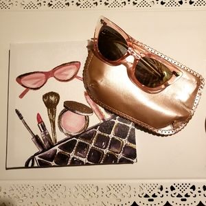 Sunglasses and carrying case.